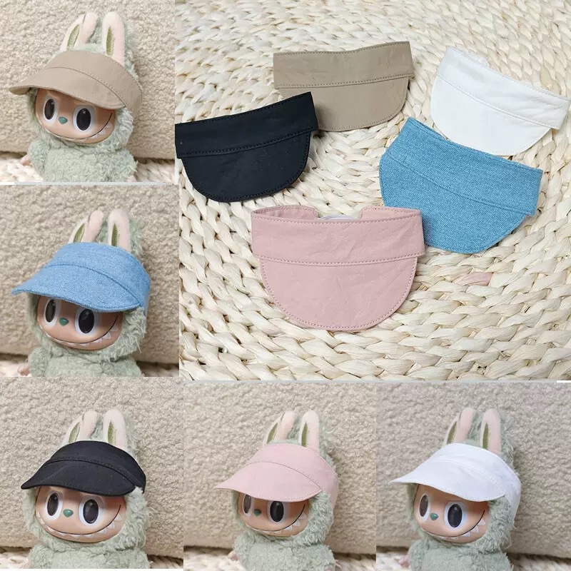 Only Clothes 17cm Labubu Hat Peaked Cap Sun Hat Labubu Baby Clothes