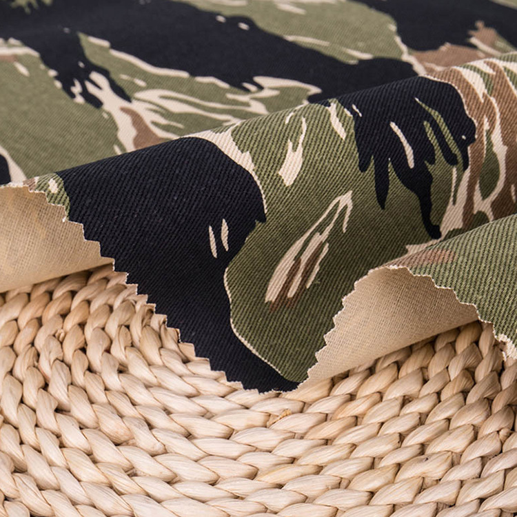 Fabricante al por mayor al aire libre algodón camuflado tela transpirable