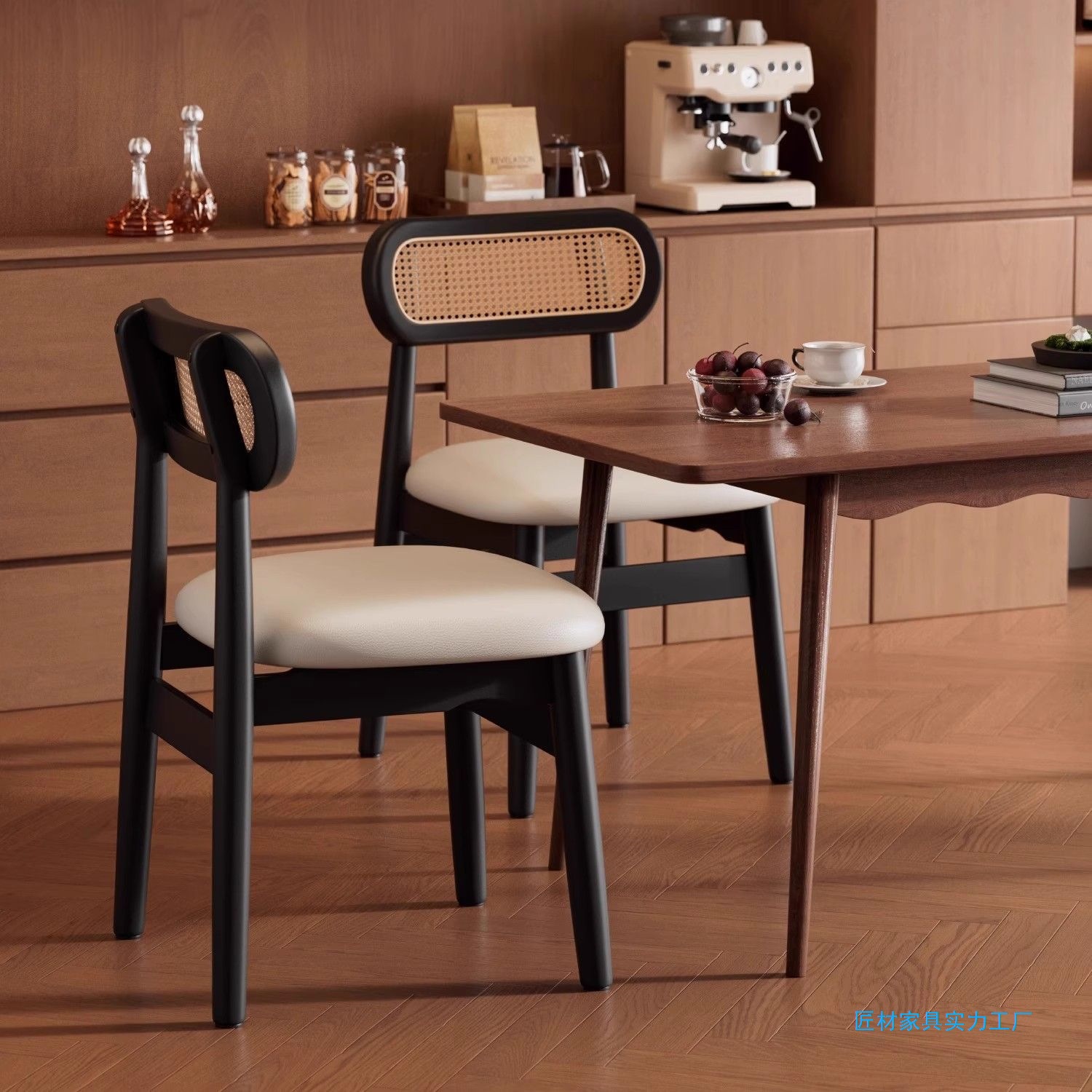 Sillas de caña estilo francés medieval sillas de comedor de madera maciza sillas de mesa de comedor casera taburetes sillas de caña maquillaje sillas de caña casuales