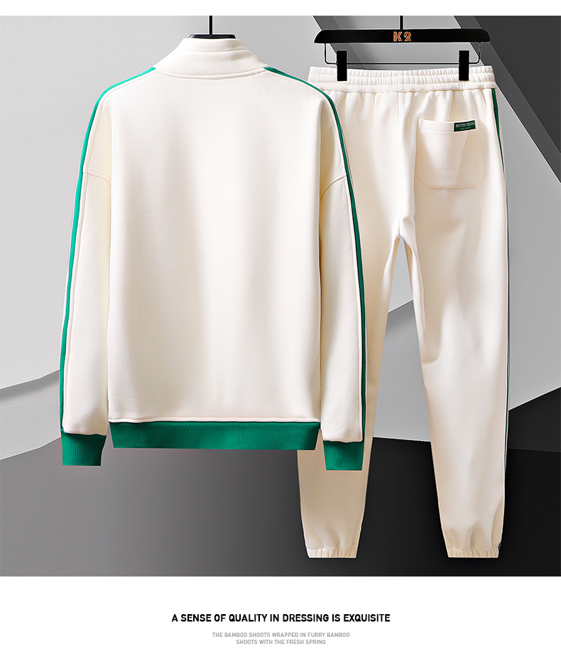 Neue sportswear anzug herren kleidung frühling und herbst hübsche herren kleidung mit sport basketball sweatshirt und jogginghose zwei stück set_voghion.com