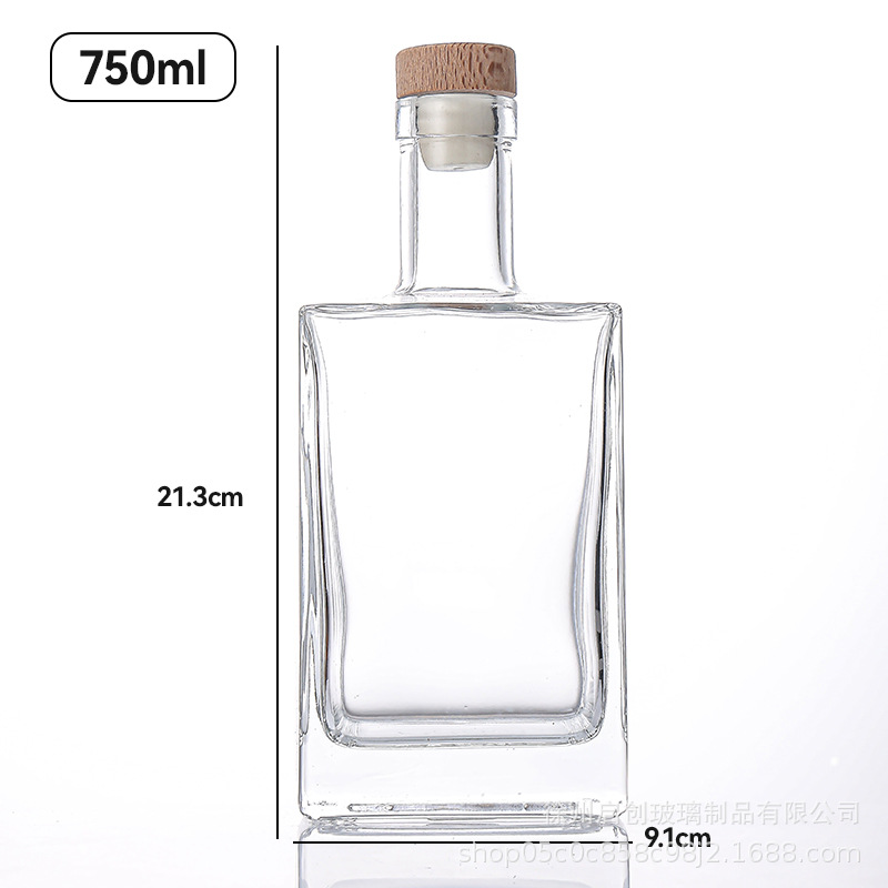 750ml + 나무 덮개