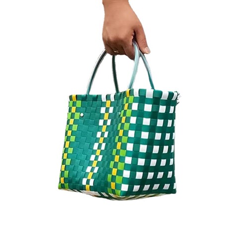 Wholesale fashionable beach bags woven basket colorful basket handmade woven basket storage basket