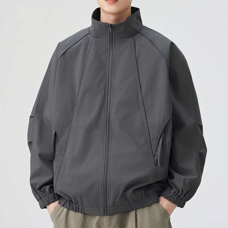 American-style workwear bomber jacket for men, new spring/autumn/winter collection, trendy streetwear, versatile casual design