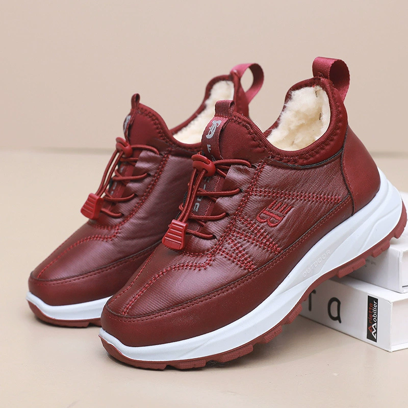 Зимние сапоги среднего и пожилого возраста на флисовой подкладке из утолщенного хлопка, теплые сапоги для мамы и папы на полиуретане, легкие холодные сапоги