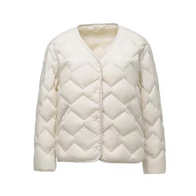 Autumn light and thin short handheld down jacket