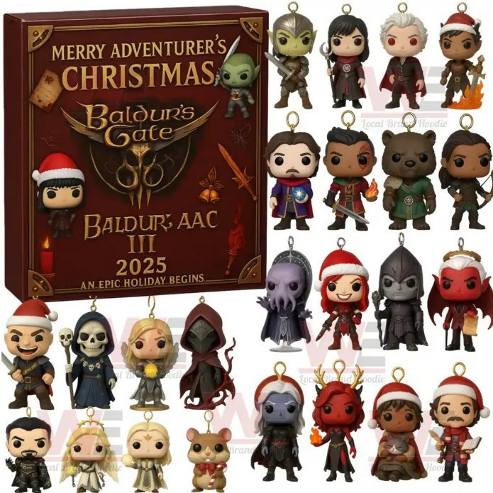 跨境新品《博德之门3》降临节日历盲盒圣诞树装饰亚克力挂件