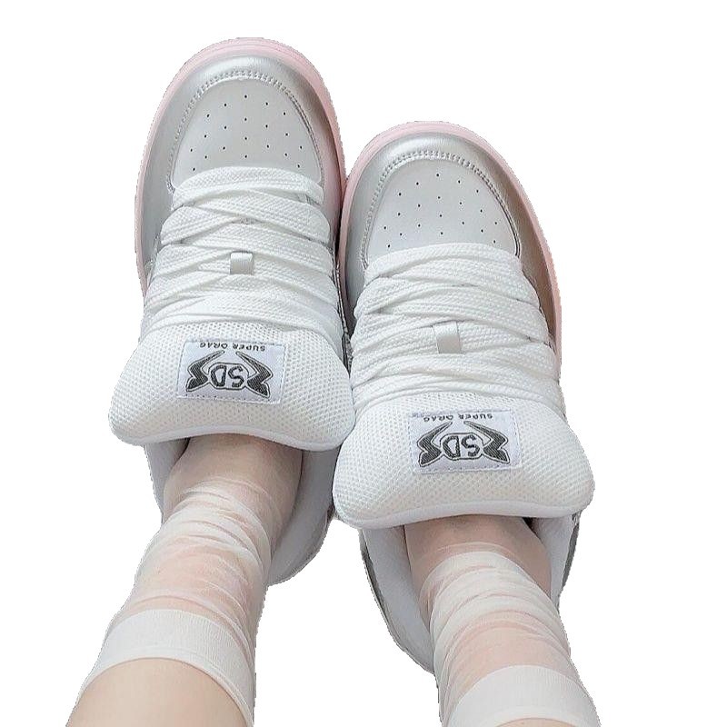 2025 relámpago nuevos zapatos de skate de moda de alto valor original zapatos de pan retro de nicho popular zapatos deportivos casuales