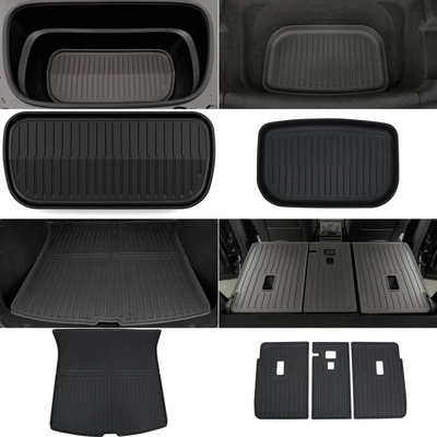 Tesla Accessories, Ayaqaltılar (Kovriklər) - dedicated-vehicle-coverage-2025-refreshed-version-of-tesla-model-y-front-trunk-mat-rear-storage-box-mat-trunk-mat-seat-back-mat