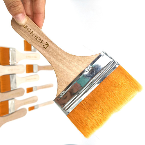 Nylon hair brush, panel brush, children's painting brush, brush, dauber, color brush, professional wall painting brush, base brush, art supply brush