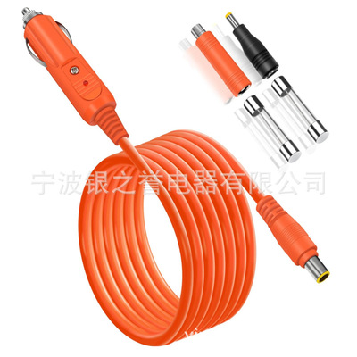 Портативная электростанция Jackery 14AWG, автомобильный зарядный кабель, зарядное устройство для прикуривателя, кабель-адаптер постоянного тока, 2 м