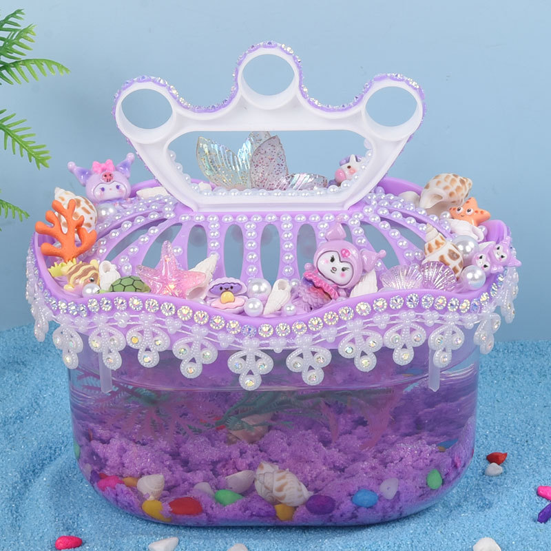 新しい夏のdiy材料はクラウンの小さい魚の水槽の子供を包んで手作りします。|undefined