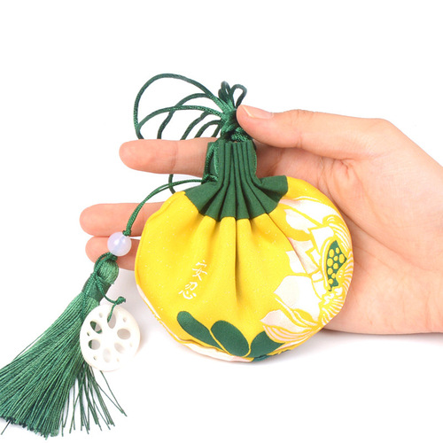 Dragon Boat Festival ancient style lotus sachet wholesale souvenir purse sachet car pendant palace bunch mouth tassel sachet