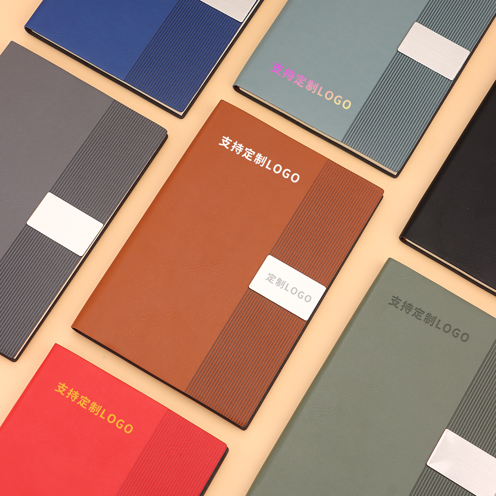 Cuaderno de notas transfronterizos caja de regalo personalizada logotipo vertical oficina de negocios cuaderno de notas creativo paquete de taza de calor