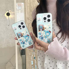 細い閃光星クールKTチェーンはiPhone16リンゴ15ProMax/14/13携帯ケースの新型女性を適用する