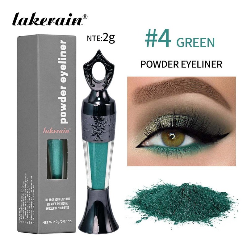 跨境lakerain 新款沙伊德眼线粉粉状眼线笔Eye Powder黑色绿色|undefined