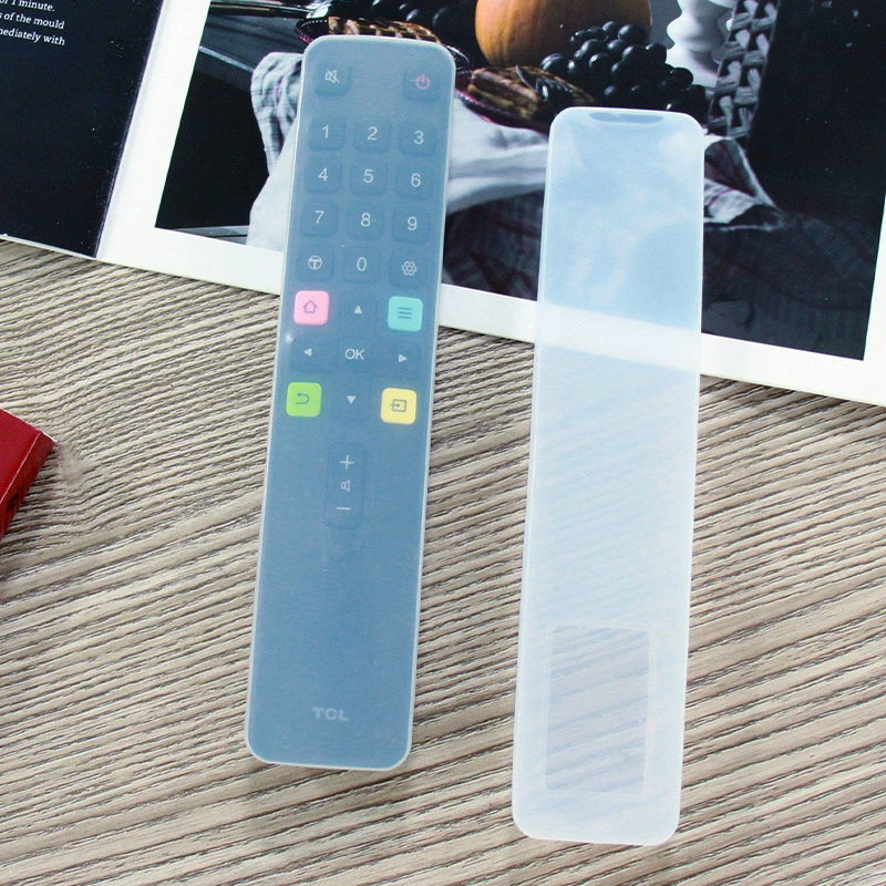 Защитный чехол для пульта дистанционного управления телевизором TCL, водонепроницаемый и пыленепроницаемый, прозрачный силиконовый чехол для пульта дистанционного управления.