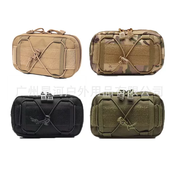 Outdoor Tactical Waist Bag MOLLE Accessory Bag Multifunctional Storage Waist Bag Outdoor Sports Emergency Bag Snow God Waist Bag