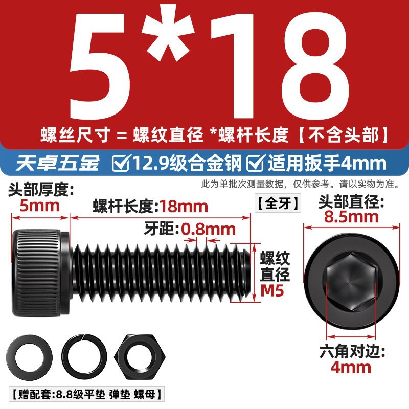 Болт Tianzhuo Wujin M2x3