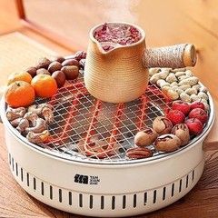 エクスプローラーティー電気ストーブ、グリルストーブセット、バーベキューストーブ、家庭用バーベキューストーブ、電気カーボン両用ストーブ