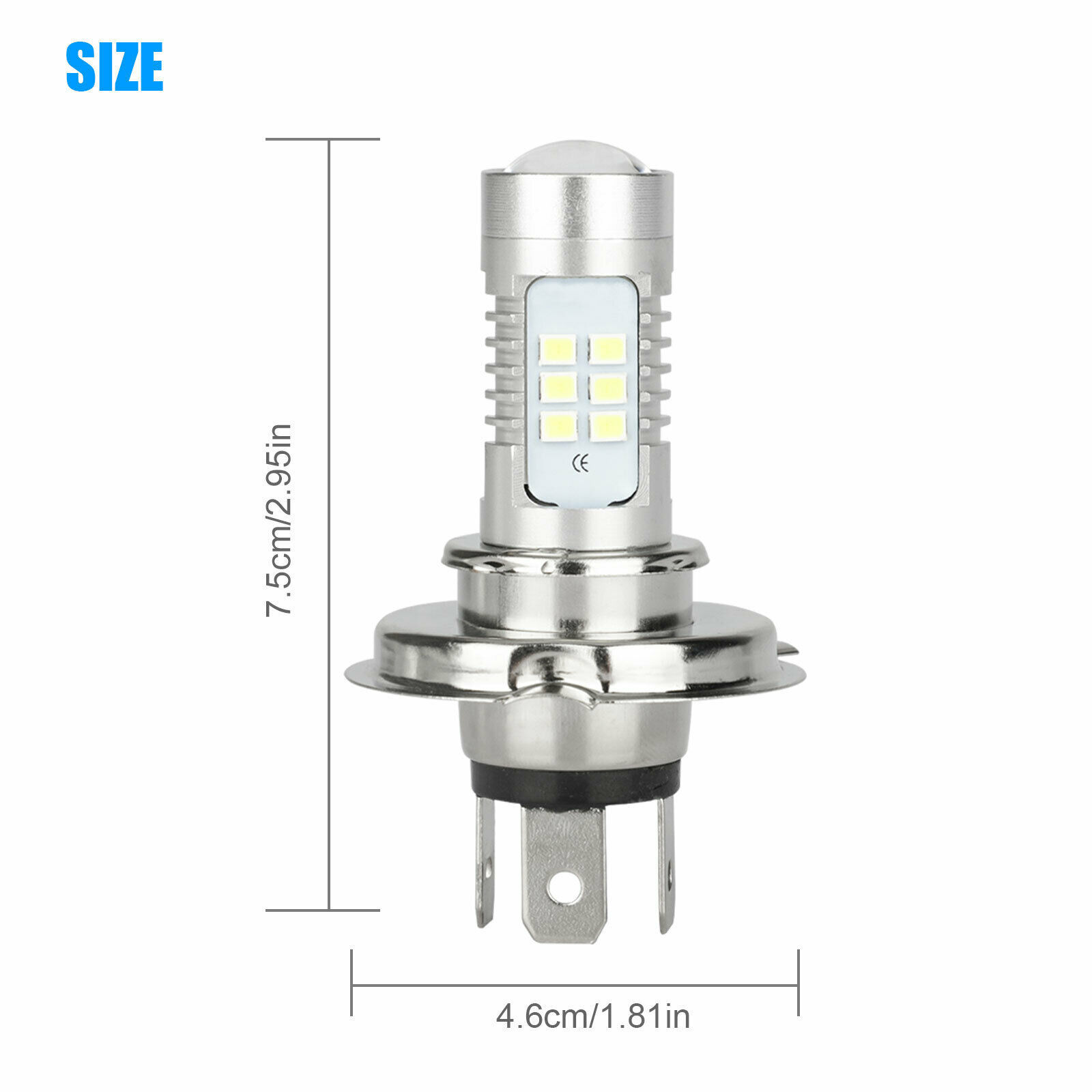 Lámpara de niebla de automóvil LED H4 / 9003 2835 21SMD reformado de alta potencia luz de niebla