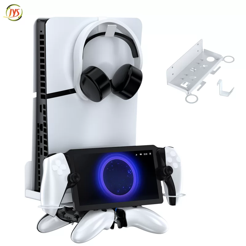 Крепление настенное для PS5/PS5 Slim: держатель гарнитуры и контроллера, модель JYS-P5213
