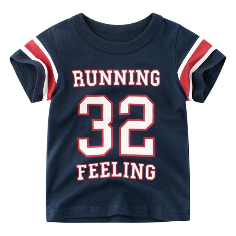 Ropa infantil estilo coreano al por mayor, camisetas de verano 2025 para niños, camisetas de manga corta para niños, tops de media manga, ropa para dropshipping