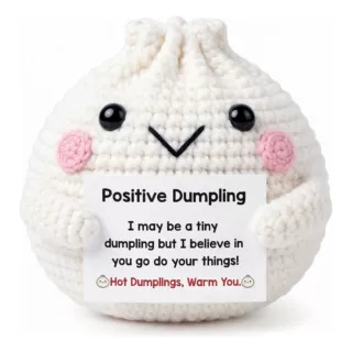 新品跨境亚马逊热销手工 Crochet Positive dumpling钩织毛线玩偶