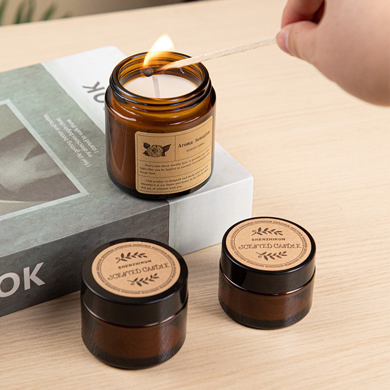 Cera de soja de comercio electrónico transfronterizo vela creativa frasco de vidrio aromático frasco de cera de incienso al por mayor protección ambiental