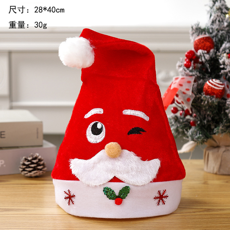 촘촘한 벨벳 성인용 모자(윙크 스타일)