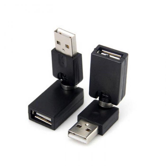Factory direct USBA male to female adapter can rotate 360 degrees USB male female extension head USB extension head Factory direct USBA male to female adapter can rotate 360 degrees USB male female extension head USB extension head