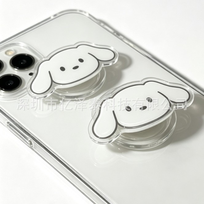 Acrylic phone pop-socket holder, cute cartoon design, portable, can be customized with resin, smooth to the touch, personalized customization
