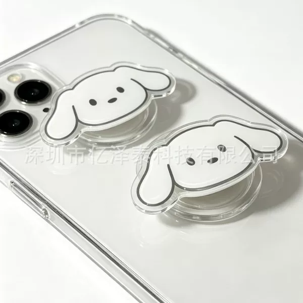 Acrylic phone pop-socket holder, cute cartoon design, portable, can be customized with resin, smooth to the touch, personalized customization