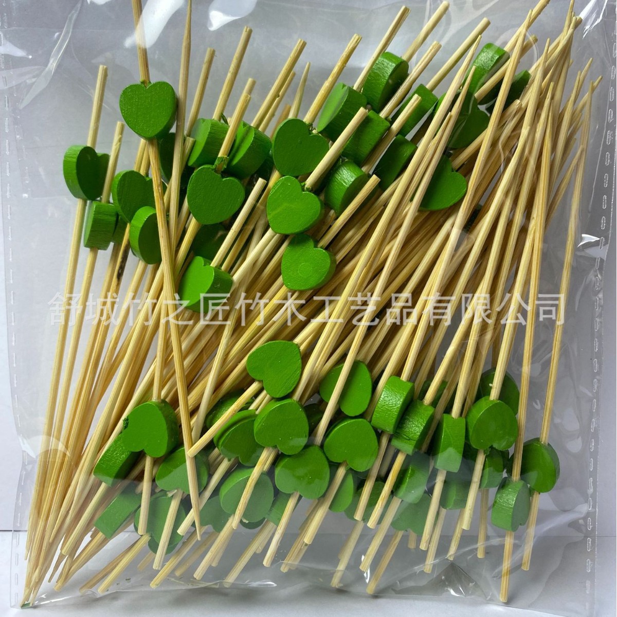Palillos de Bambú con Corazón Desechables para Cócteles y Postres image 14