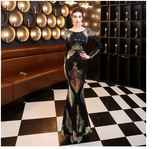 2023欧米の春夏新作ワンピース女性宴会の雰囲気