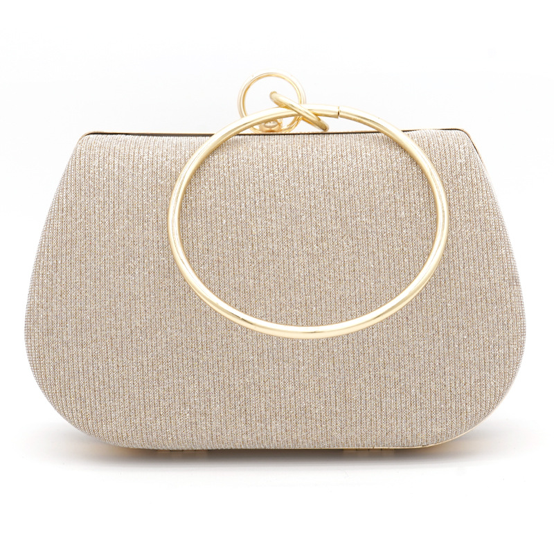 Saddle Bag For Women, Niche Design Handheld Clutch With Ring Lock_voghion.com