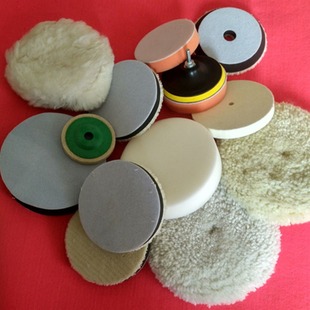 Supply polishing wool wheel wool disc self-adhesive chemical fiber single-sided 2-7 inch car stone felt polishing wheel