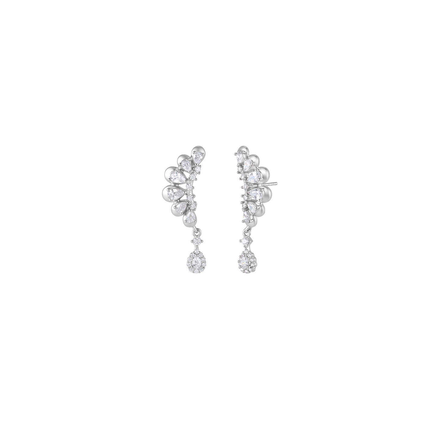 Pendientes de Alas de Ángel de Gota de Agua de Aleación de Cobre para Mujer image 6