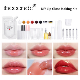 Ibcccndc Cross-Border DIY Transparent Lip Gloss Set Moisturizing Lip Gloss Set