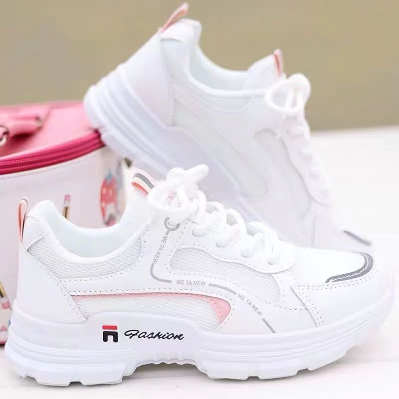 Dad Sneakers For Women 2025 Spring Summer New Korean Style Versatile Casual Sports Ins Student Running Mesh Shoes_vogvips.com