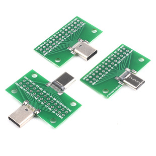 TYPE-C male head test board double-sided forward and back-to-row needle 24P rotary mother seat USB3.1 data cable transfer