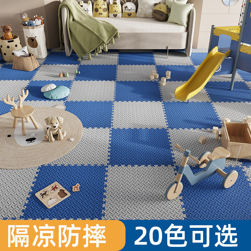 Foam floor mat [new factory] interlocking crawling mat for home use, non-slip fitness mat, odorless foam mat wholesale