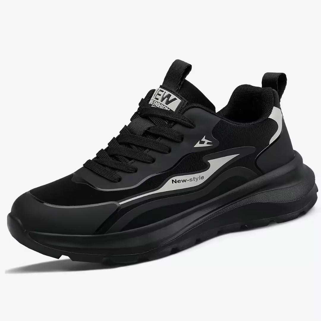 Zapatos de hombre primavera y verano nuevos zapatos de hombre negros transpirables cómodos zapatos deportivos de moda de hombre con suela suave transpirables zapatos casuales