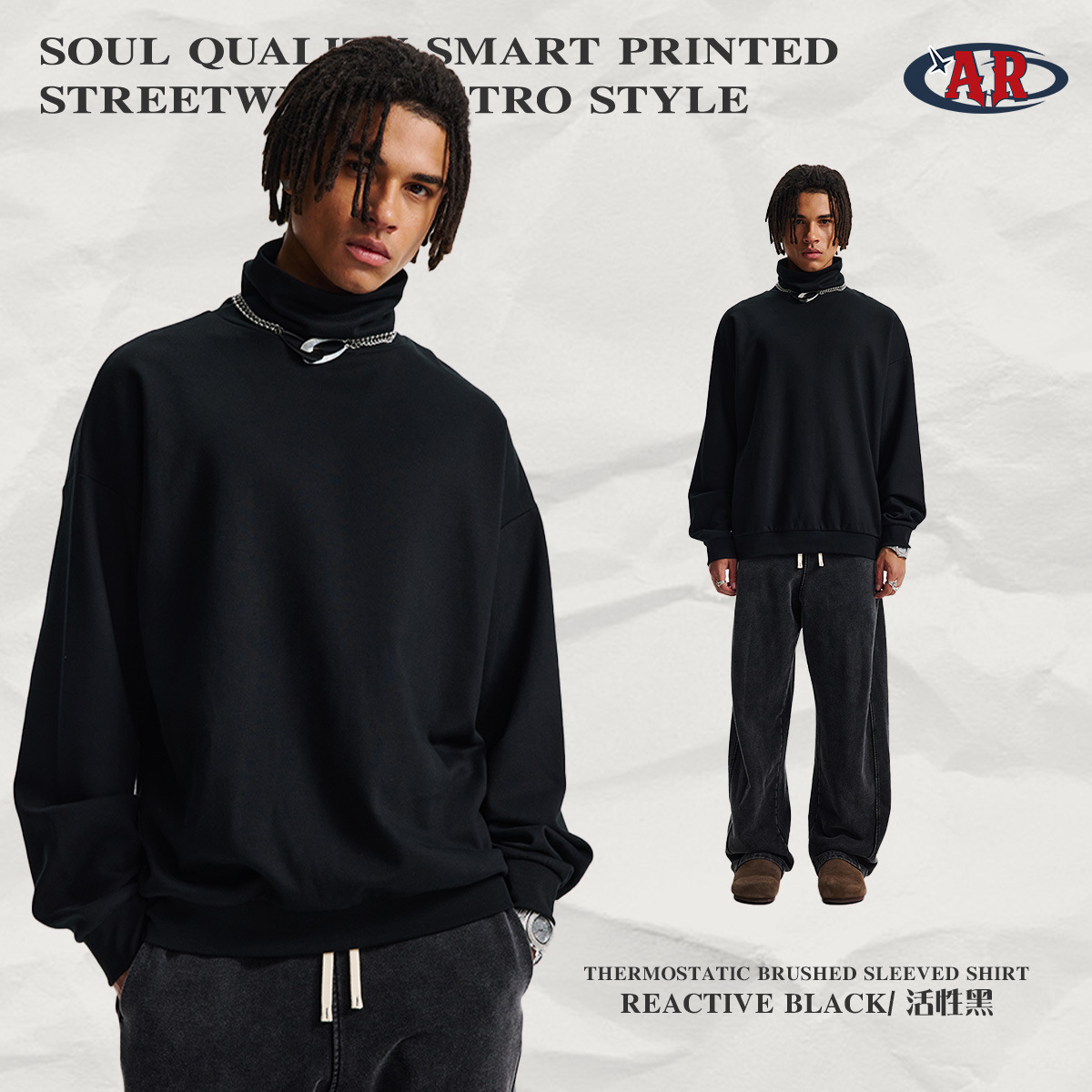 C07 티셔츠-액티브 블랙