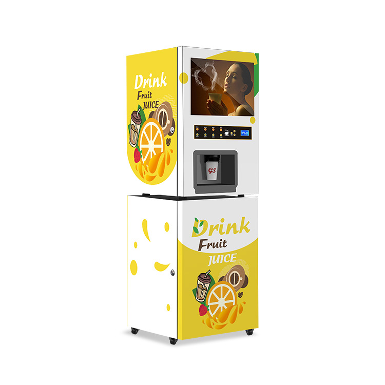 Máquina comercial de bebidas de té con leche instantáneo, fábrica de máquinas expendedoras de café, máquina multifuncional para polvo, máquina inteligente de doble temperatura fría y caliente