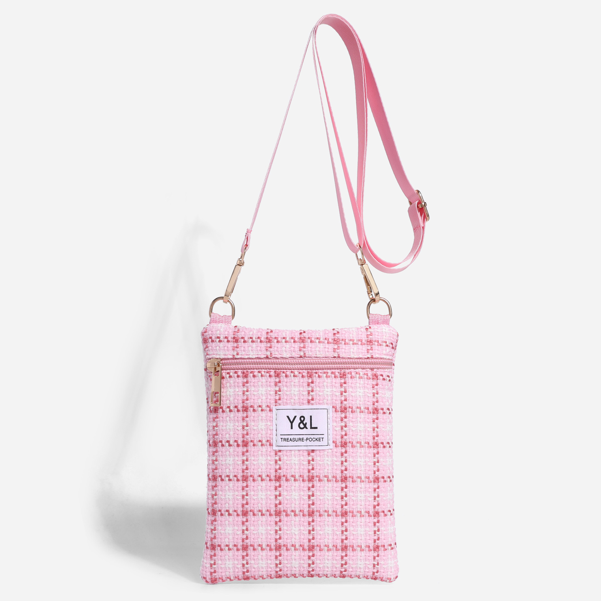 Tejido de encaje rugoso tela de celosía damas mini hombro mochila bolso móvil correa de hombro mini bolso pequeño