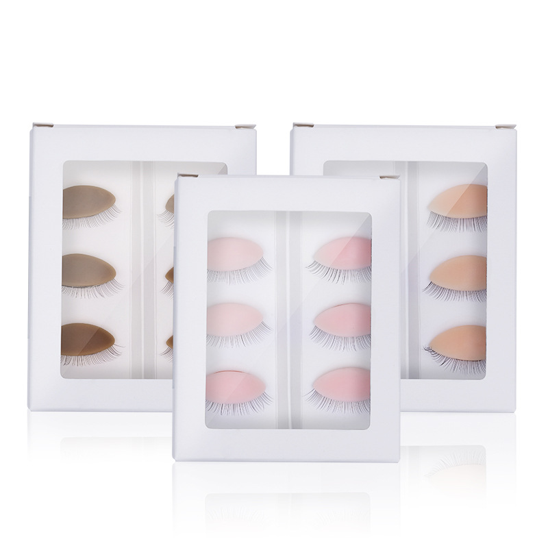 Cabeza desmontable molde de una sola capa de reemplazo de pestañas maquillaje de ojos modelo de práctica injerto cabeza de maniquí impresión de la cabeza del modelo de pestañas
