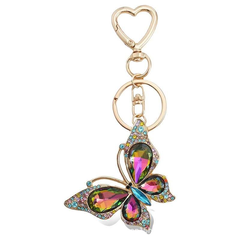 Diamond keychain, pendant for keys, cute chain, key bag with zipper, accessory