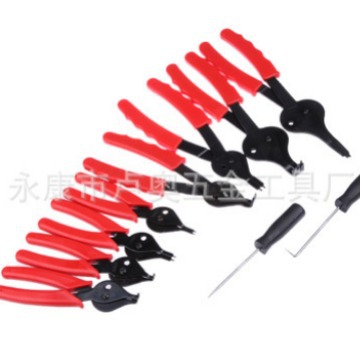 11-piezas anillo abrazadera conjunto herramientas de hardware Herramientas de reparación de automóviles alicates de sello de aceite