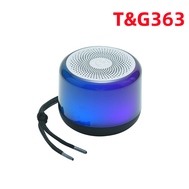 크로스 보더 새로운 TG363 블루투스 스피커 휴대용 카드 소형 스테레오 tws 시리즈 LED 조명 블루투스 스테레오