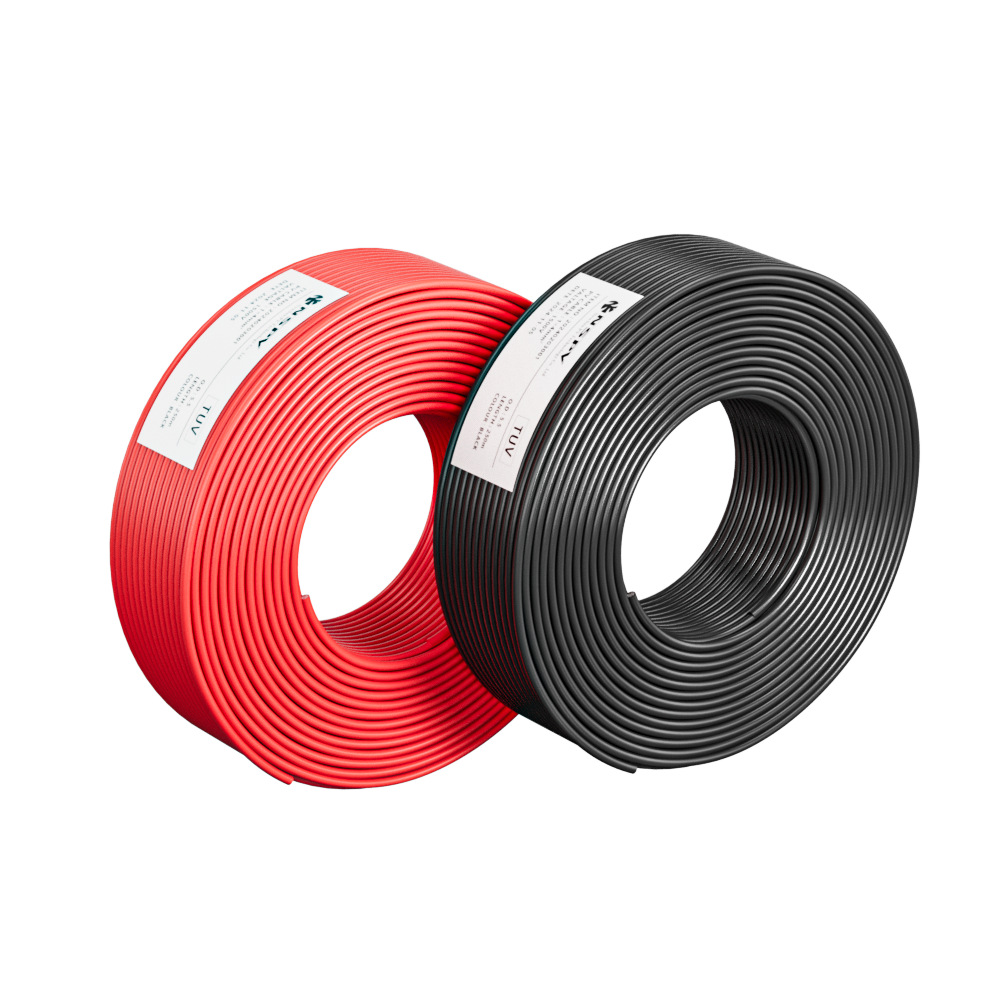 光伏单芯电缆PV1-F2.5平方4/6电线无卤防腐抗紫外线低烟无卤电缆